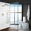 Badezimmer-Duschsets, 25 x 20 cm, gebürstetes Nickel, System, thermostatisches Regenwasserhahn-Set aus Messing mit Handbrause