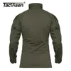 Tacvasen män camouflage taktiska t-tröjor sommar armé combat t shirt bomull militär t-shirt Airsoft paintball jakt kläder män 210707