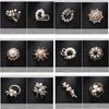 Pins, Brooches Classic Imitation Pearl Clear Rhinestone Pin Corsage For Women Wedding Party Dress Sweater Pins Jewelry Accessories