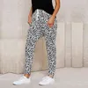 Harajuku Jogger Leopard Print Casual Hosen Breites Bein Jogginghose Frauen Hosen Plus Größe Hohe Taille Streetwear 211115