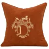 2022 Letter Luxury Square Cushion Designer Decorative Pillow Luxurys Designers Cushion Cotton Letter Decor Living Room Cushion 2201224D