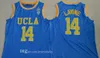 UCLA BRUINS College Basketbal Russell Westbrook Lonzo Ball Zach Lavine Reggie Miller Bill Walton Kevin Love Blue Jersey Size S-2XL
