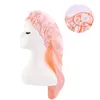 Kobiety Długo Długięce Elastyczna Satin Bonnet Sleeping Cap Z Przyciskiem Składany Oddychający Turban Sen Headwear