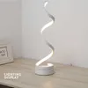 curved table lamp