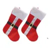 New Christmas Stocking calze natalizie forniture Red Santa Socks Snowman Christmas Kid Gift Calze borsa RRA7191