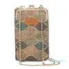 2021 Nieuwe Womens Portemonnee Dames Nieuwe Handtas Portemonnee Dame Telefoon Tas Lange WristLet Portefeuilles Koppeling Messenger Houten Schouder