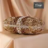 Evening Bags White Rhinestone Wedding Clutch Purse Fashion Gold Metal Crystal Clutches Luxury Ladies Diamond Prom Dinner Handbags 243e