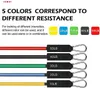 11pcs / 세트 저항 밴드 150 LBS 스포츠 탄성 피트니스 고무 밴드 요가 운동 껌 트 랜 니 가스 테이프 홈 체육관 장비 H1026