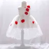 2021 Summer Christening 1st Birthday Dress For Baby Girl Frock Princess Girl Dresses Party Vestido Infant Flower Dress 612 Month G1129