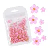 2g / väska 3d rosa blomma nail art smycken blandad storlek stål boll leveranser för professionella tillbehör diy manikyr design