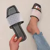 Slippers Women Summer Female Square Heel Flip Flops Outdoor Beach Sandals Soft Flat Lace Slides for 220304