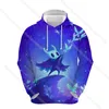 Luvtröjor herr Tröjor Herr Hollow Knight 3D-tryck Man Tecknad Anime Sudadera Streetwear Toppar Vår Höst Unisex tröjor Casual