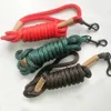 ペット犬のひもの小さな子犬ナイロンロープのLeathedog Leash Recallトレーニング追跡従順の長いラインリードロープ2M 5M 10M 210712