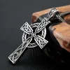 Chaines Collier de pendentif croisé des Celtics vintage pour hommes Nordique en acier inoxydable Viking Ancient Talisman Jewelry Gift8094010