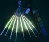 Multicolor 30 cm de meteoro Tubos de lluvia Cuerdas AC100-240V LED Luces de Navidad Luces de Navidad Jardín Jardín de Navidad String Light Outdoor