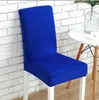 Chair Cover Solid Color Stretch Elastic Chair Covers Seat Case For Dining Wedding Party Supplies Banquet