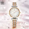 Shengke Märke Luxury Armband Women Watch Rosegold Armbandsur Gift för Original Design Reloj Mujer 210616