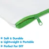 Pencil Bags 15 Pack Blank Cotton Canvas DIY Craft Zipper Pouches Case för smink Kosmetisk toalettartiklar Stationär lagring