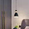 Nodic Wood Pendant Lamp E27 Aluminium Hanglights Restaurant Cafe Bar Meerdere kleurrijke Hanglamp Kitchen Hanging Lampen