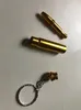 Mini Funky Bullet Metal Pipe Tobacco Key Chain Gold Keychain Secret Portable Herb Cigarett Reting Pipes3954260