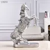 Products Horse Creative Home Furnishing Resin Crafts Living Room Animal Desktop Decoration 210414