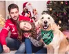 犬のバンダナ犬のアパレルクリスマスの古典的なバッファローチェック柄パターンタッセルのエッジペットスカーフの三角形のBibs Kerchiefの衣装は小さな中程度の大きさの後背位に適しています