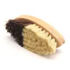 Kitchen Wooden Cleaning Brush Environmentally Friendly Bamboo And Sisal Coarse Brown Plate Brushes For Vegetables Fruits Bowls