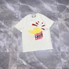 22SS Ontwerpers Tee Top Mens Dames T-shirts Banaan Brief Print Doek Man Parijs Mode T-shirt Korte Mouw Luxurys Tshirts Zwarte Abrikoos M-2XL