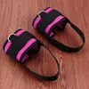 Apoio de tornozelo 2 pcs Strap Acolchoped D-Ring Buffs para treinos de ginástica Máquinas de cabo Buand pesos de pesos exercícios (rosas)