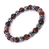 Strands perlés Coloré Tiger Yeux Beads Bracelet Hommes Charme Pierre naturelle Braslet pour homme à la main Bijoux Cadeaux