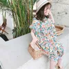 Flickor Jumpsuit Summer Blommor Barn Overaller Pant för Kids Harem Byxor Koreanska Palysuit 210528