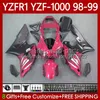 Yamaha YZF-1000 YZF-R1 YZF1000 YZF-R1 YZF1000 YZFR1 98 99 00 01 BODY 82NO.144 YZF R1 1000CC 1998-2001 YZF 1000 CC R 1 1998 1999 2000 2000 오토바이 페어링 블랙 레드