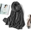 Sciarpa in maglia di cashmere morbido per donna Sciarpe invernali calde Hijab Solid Pashmina Lady Scialle avvolgente Sciarpe unisex a doppio lato 2020