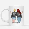 11oz/15oz Best Friends Mugs Personalized 2 Girls Names White Coffee Mug Girls Gift Cute Cups Tazas De Ceramica Creativas R2050 210409