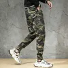 Ly Designer Mode Hommes Jeans Coupe Ample Grande Poche Pantalon Cargo Décontracté Camouflage Pantalon Large Jambe Streetwear Hip Hop Joggers