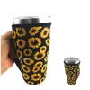 Drinkware reutilizável copo de café gelado manga neoprene isolado mangas garrafa tampa da garrafa idéia para 30oz-32oz tumbler