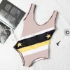 Swimsuit Bikini Swimwear for Women Brand Bathing Suit Beachwear Summer one piece Sexy Lady g letter Flower print Swimsuit Drop299H