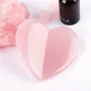 Grande taille gua sha ou outil masseur masseur de pierre de cristal naturel amour coeur rose quartz guasha soins de santé cutané détox