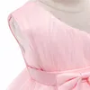 فستان عيد ميلاد الفتيات للبنات لمدة عام واحد من المعمودية الوليدية للملابس الوردية طفل واحد