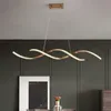 Goud Opknoping LED Kroonluchter Lamp voor Eetkamer Keuken Kamer Woondecoratie AC110-240V Moderne kroonluchters Licht Fixtur