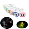 LED dubbele USB-autolader 5V / 2.1A 2-poorts voedingsadapter Voertuig draagbare USB-opladers voor Samsung Xiaomi