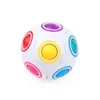Party Favor Rainbow Ball Puzzles Football Magic Cube Educational Learning Toys for Children Adult Kids Stress Reliever W0124
