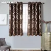 Wapearl короткие кухонные окна втулка Top Greatment Modern Curtain для гостиной готовы к жаккарду полуколаут шторы 210712