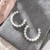 Trendy C Form Ohrringe Für Frauen Simulierte Perle Perlen Elegante Creolen Vintage Halbkreis Pendientes Party Geschenk