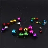 50pcs Charms Christmas Jingle Bells Metal Little Decoration Colorful/Mix Color Party DIY Beads jewelry accessories