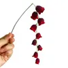 10pcslot моделирование 9 голов маленькая лилия из долины поддельные шелковые цветы для домашнего свадебного украшения