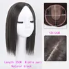 Synthetic Wigs Women039s Short Straight Hair Clip In 3 Clips Topper Natural Black Brown Fake Hairpiece8403998