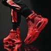 sapatos de hip hop vermelhos