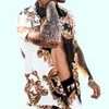 Plus rozmiary 3XL męska Casual vintage koszule z krótkim rękawem letnia koszula hawajska luźny krój nadruk wzór odzież męska xxxl bluzka