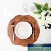 Round Wood Placemat Natural Logs Mesa Almofada Placemat Decoração Decoração Decoração Preço de Fábrica Especialista Qualidade Qualidade Última Estilo Original Status